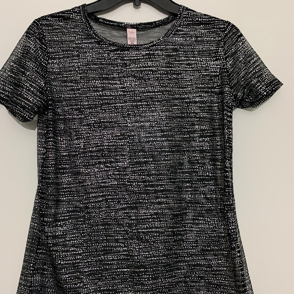 pink see through t-shirt size S